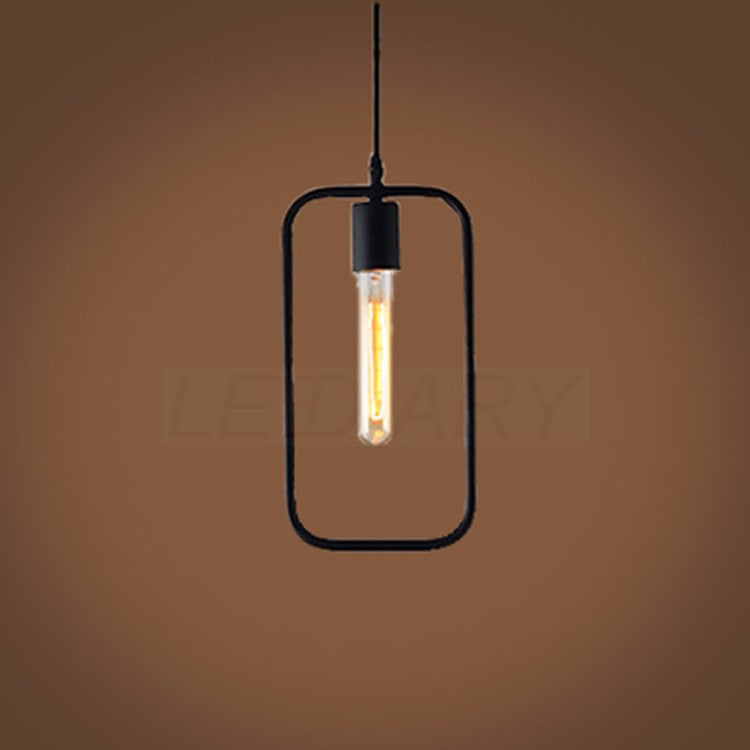 Iron pendant light in 5 shapes