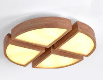 Round wodden ceiling light in 50/70 cm