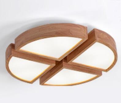 Round wodden ceiling light in 50/70 cm