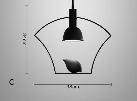 Simple metal frame with bird