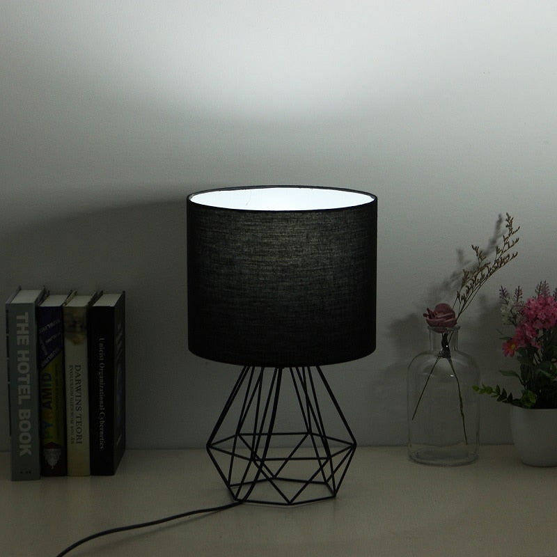 Geometric Table Lamp with Shade