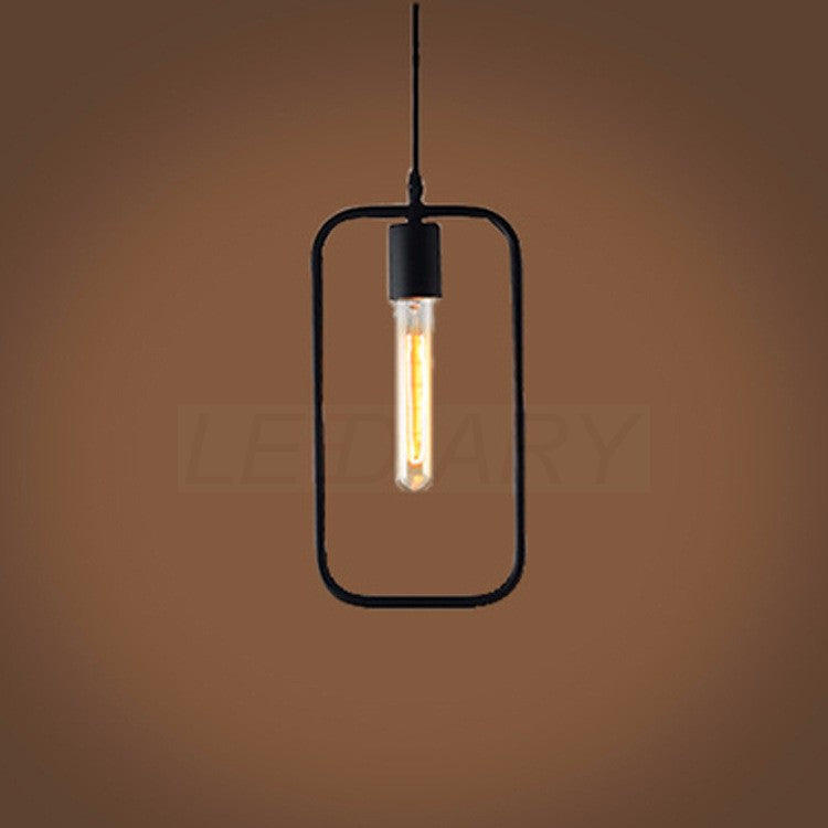 Iron pendant light in 5 shapes