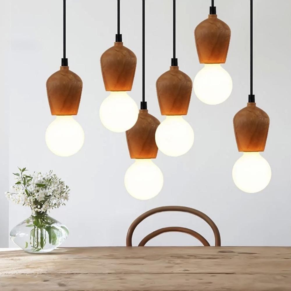 Simple design hanging light in wood