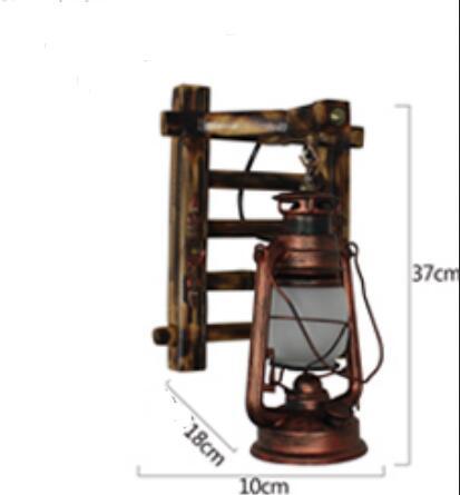 vintage looking lantern wall lamp