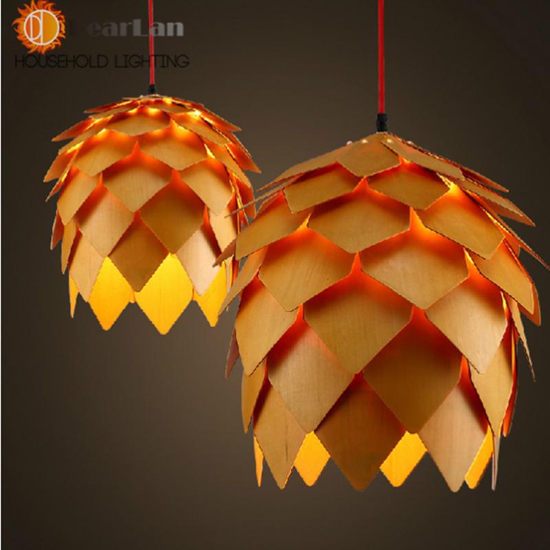 Modern Wooden Art Pendant Light  - 3 sizes