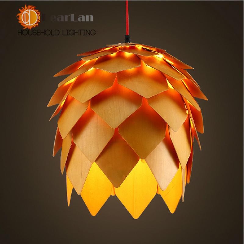 Modern Wooden Art Pendant Light  - 3 sizes