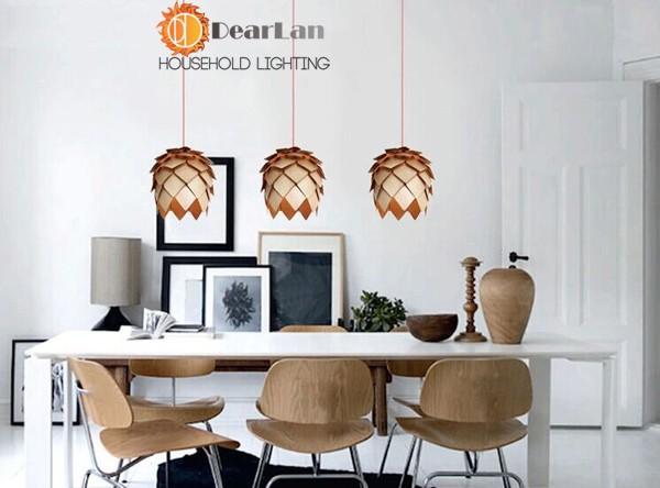 Modern Wooden Art Pendant Light  - 3 sizes