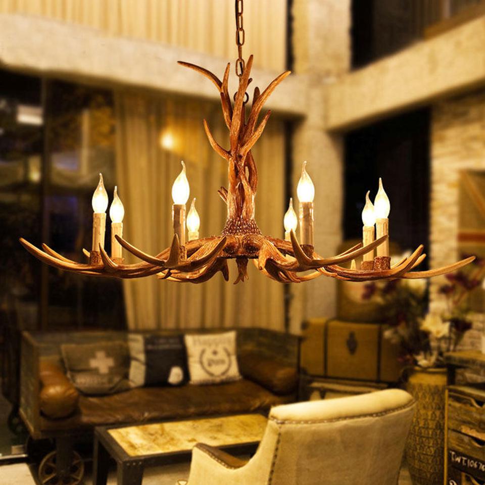 Antlers chandelier with six lights