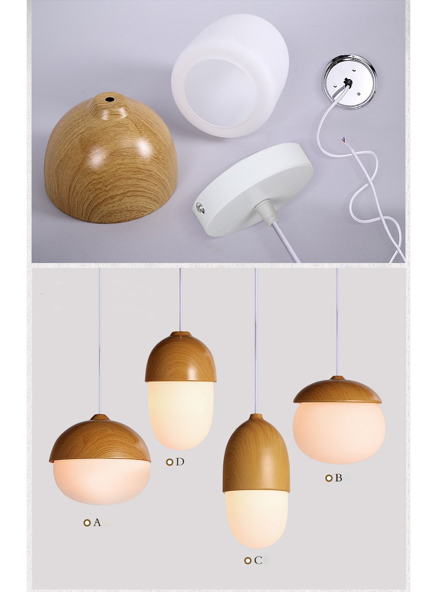 Acorn pendant lights