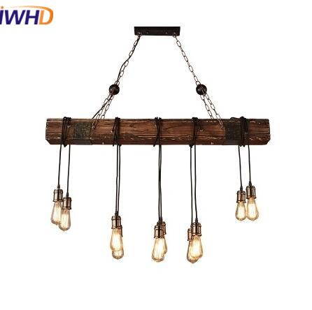 Industrial looking chandelier with string lights