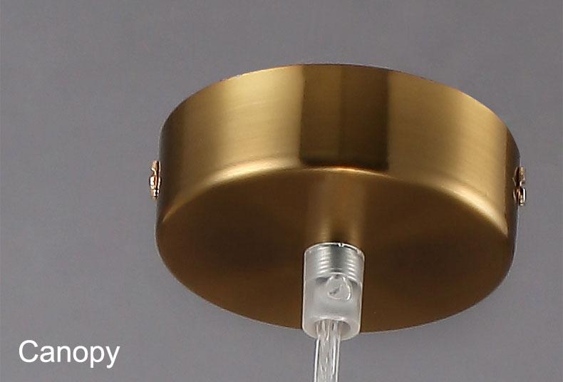 Golden ring hanging light