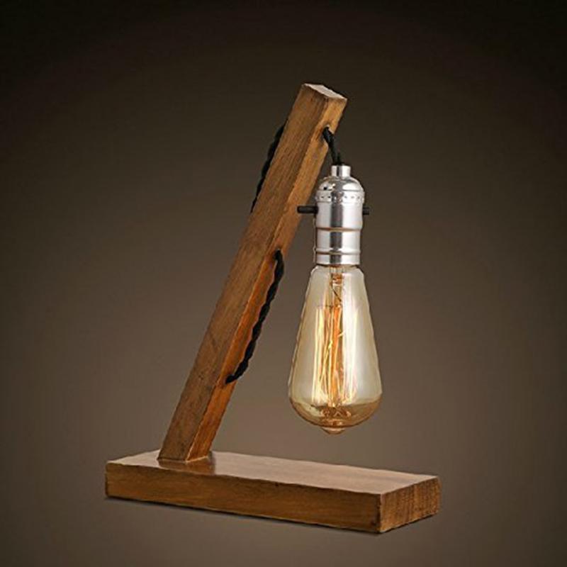 Simple vintage lamp with Edison bulb