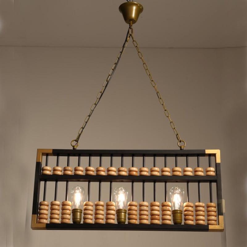 Chinese abacus pendant lights