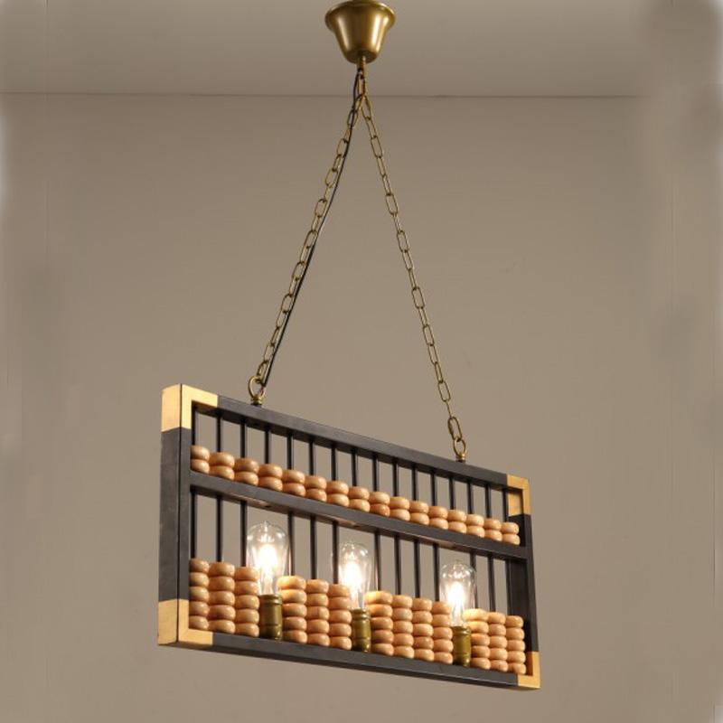 Chinese abacus pendant lights