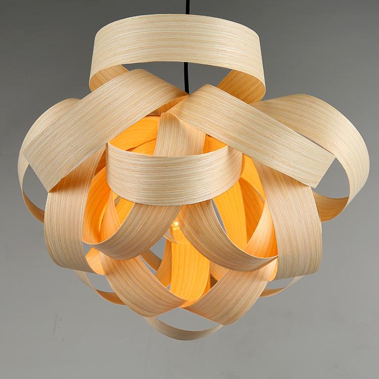 Artistic Wood Pendant Lamp