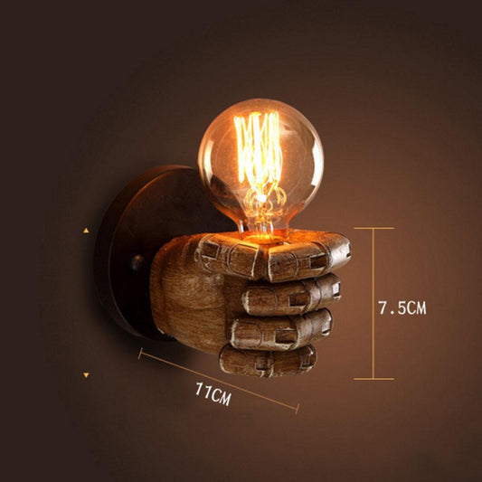 Hand wall lamp