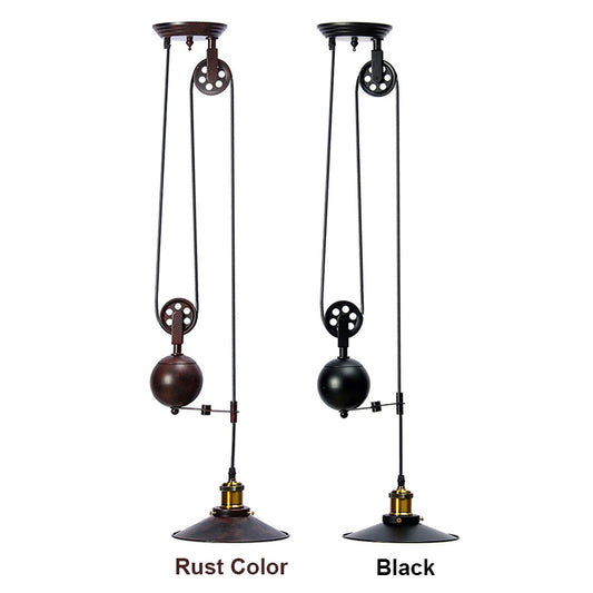 Pulley Pendant Light in two colors