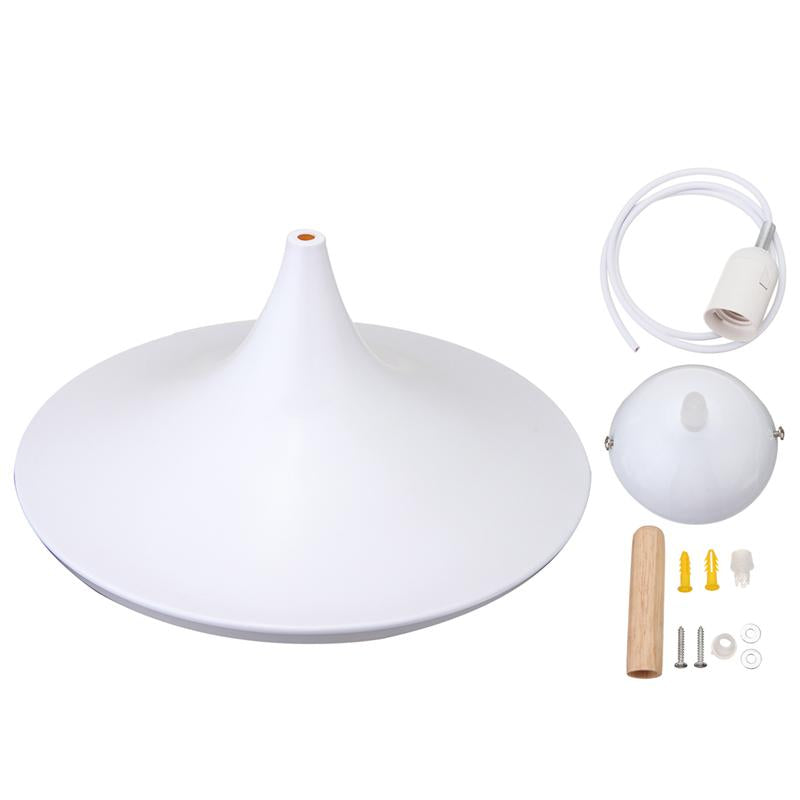 White and cooper pendant light