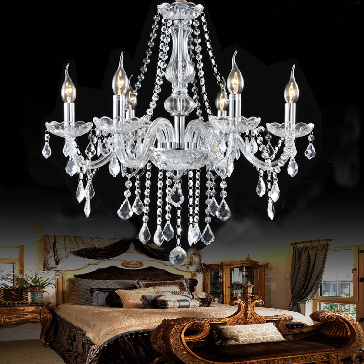 Shabby Chic crystal chandelier