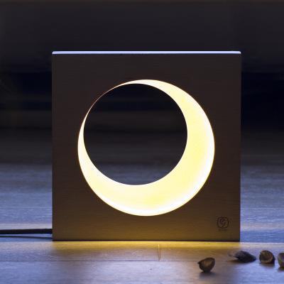 Full or crescent moon LED night lamp