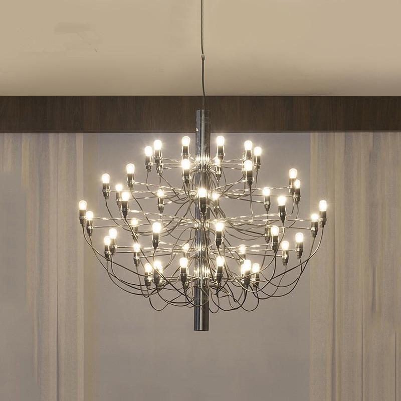 Modern Chromed chandelier in 3 different sizes