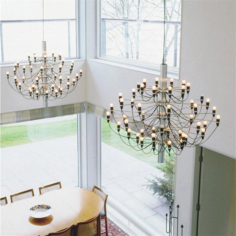 Modern Chromed chandelier in 3 different sizes