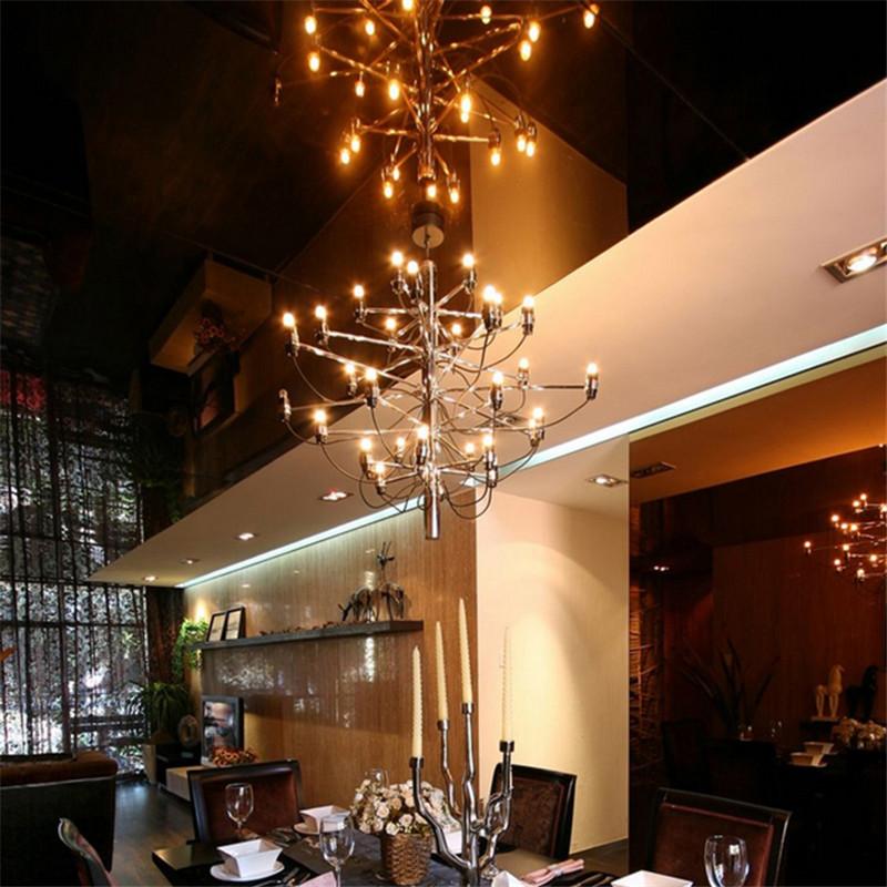 Modern Chromed chandelier in 3 different sizes