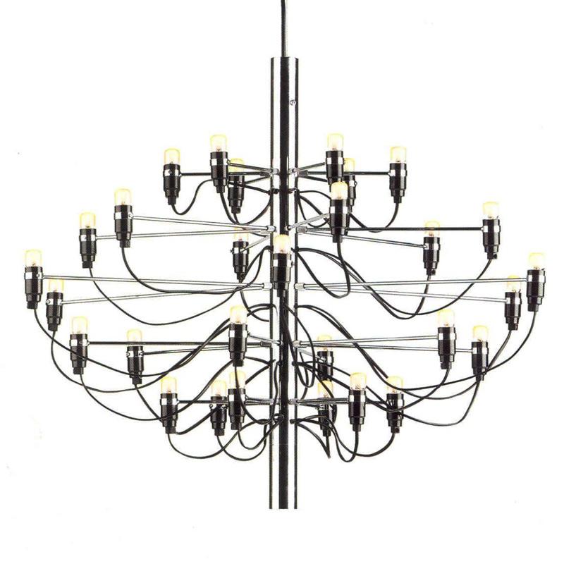 Modern Chromed chandelier in 3 different sizes