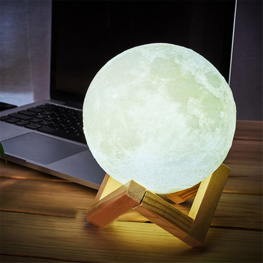 Remote control 3D moon light - 7 colours