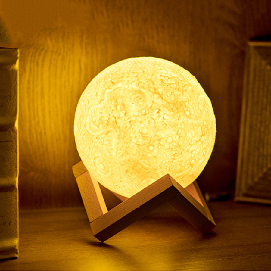 Remote control 3D moon light - 7 colours