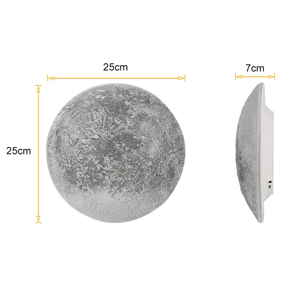 LED moon wall lamp with controler for different moon phases