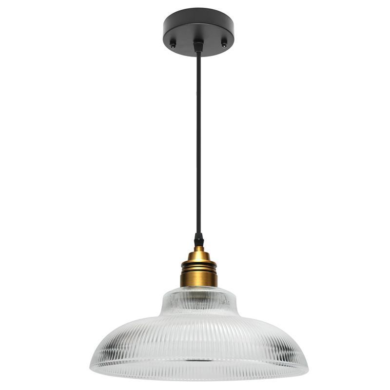 Industrial Glass Pendant Light