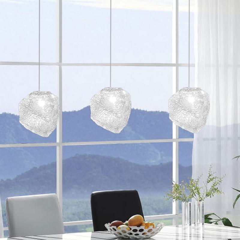 Hanging crystal pendant light