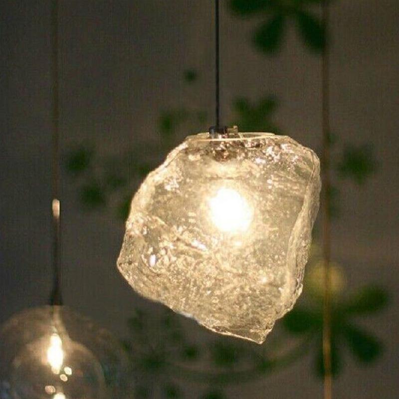 Hanging crystal pendant light