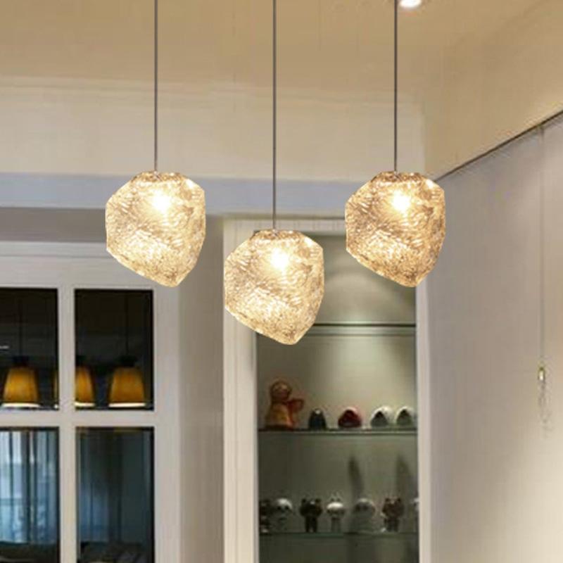 Hanging crystal pendant light