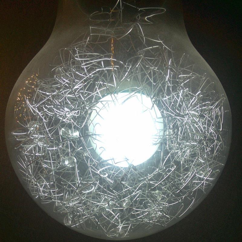 Colossal lightbulb pendant light