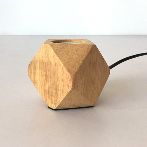 Modern solid wood table lamp